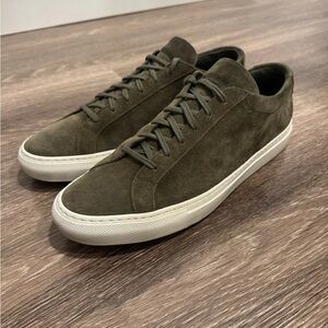 Common Projects Achilles Olive Suede Men's Sneakers MSRP $425